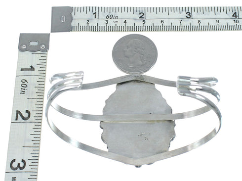 Genuine Navajo Large Turquoise Sterling Silver Cuff Bracelet NN20524